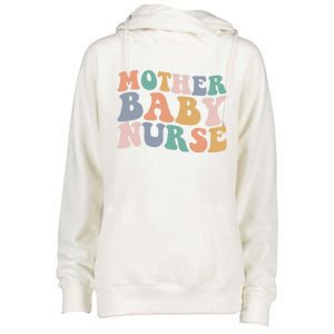 Groovy Mother Nurse Postpartum Mom Nursing Gift Womens Funnel Neck Pullover Hood