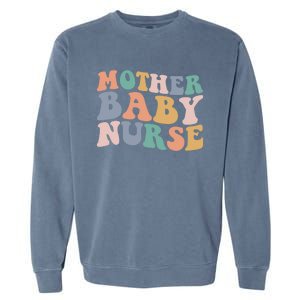 Groovy Mother Nurse Postpartum Mom Nursing Gift Garment-Dyed Sweatshirt