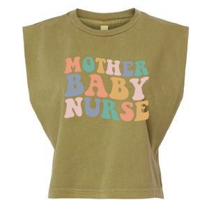 Groovy Mother Nurse Postpartum Mom Nursing Gift Garment-Dyed Women's Muscle Tee