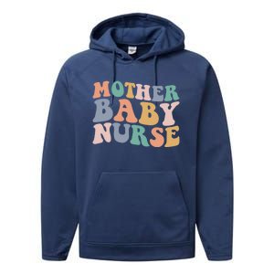 Groovy Mother Nurse Postpartum Mom Nursing Gift Performance Fleece Hoodie