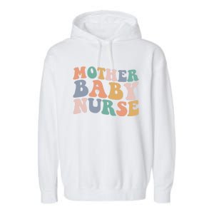 Groovy Mother Nurse Postpartum Mom Nursing Gift Garment-Dyed Fleece Hoodie