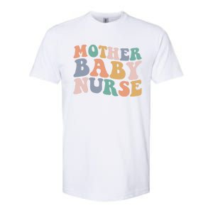 Groovy Mother Nurse Postpartum Mom Nursing Gift Softstyle CVC T-Shirt