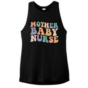 Groovy Mother Nurse Postpartum Mom Nursing Gift Ladies PosiCharge Tri-Blend Wicking Tank