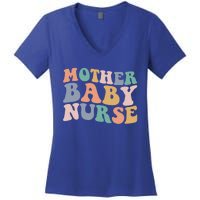 Groovy Mother Nurse Postpartum Mom Nursing Gift Women's V-Neck T-Shirt