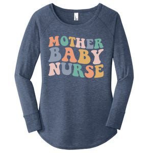 Groovy Mother Nurse Postpartum Mom Nursing Gift Women's Perfect Tri Tunic Long Sleeve Shirt