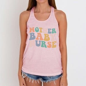 Groovy Mother Nurse Postpartum Mom Nursing Gift Women's Knotted Racerback Tank