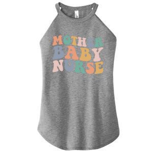 Groovy Mother Nurse Postpartum Mom Nursing Gift Women's Perfect Tri Rocker Tank