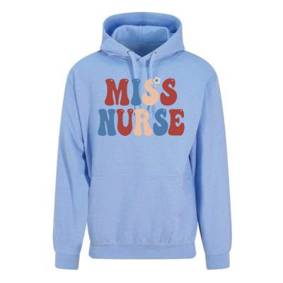 Groovy Miss Nurse 4th Of July Usa America Patriotic American Gift Unisex Surf Hoodie