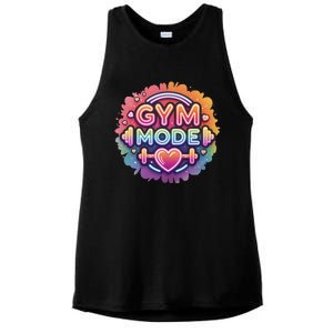 Gym Mode Neon Fitness Design For Gymer Fitness Gym Life Ladies PosiCharge Tri-Blend Wicking Tank