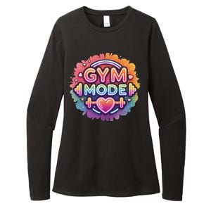 Gym Mode Neon Fitness Design For Gymer Fitness Gym Life Womens CVC Long Sleeve Shirt