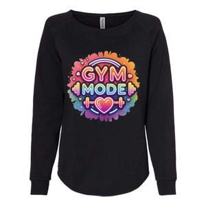 Gym Mode Neon Fitness Design For Gymer Fitness Gym Life Womens California Wash Sweatshirt