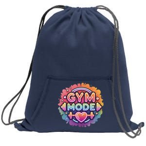 Gym Mode Neon Fitness Design For Gymer Fitness Gym Life Sweatshirt Cinch Pack Bag