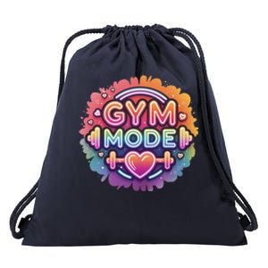 Gym Mode Neon Fitness Design For Gymer Fitness Gym Life Drawstring Bag