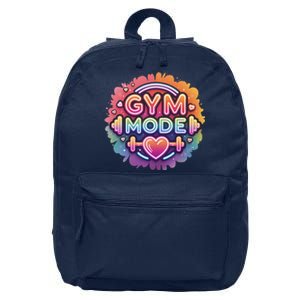 Gym Mode Neon Fitness Design For Gymer Fitness Gym Life 16 in Basic Backpack