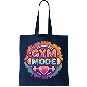 Gym Mode Neon Fitness Design For Gymer Fitness Gym Life Tote Bag