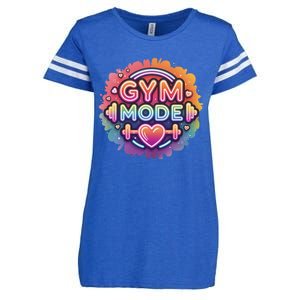 Gym Mode Neon Fitness Design For Gymer Fitness Gym Life Enza Ladies Jersey Football T-Shirt