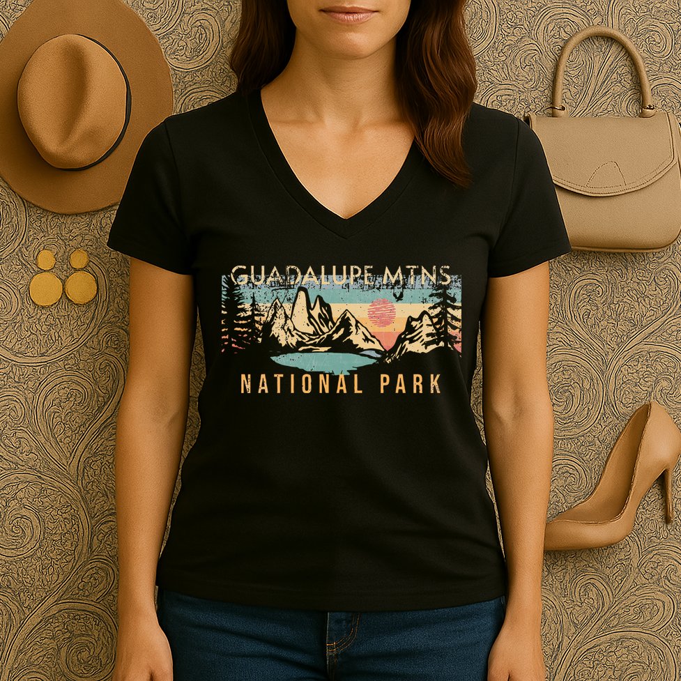 Guadalupe Mountains National Park Women's V-Neck T-Shirt