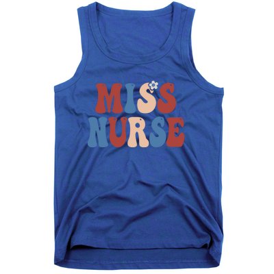 Groovy Miss Nurse 4th Of July Usa America Patriotic American Gift Tank Top