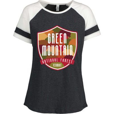 Green Mountain National Forest – Vermont Gift Enza Ladies Jersey Colorblock Tee