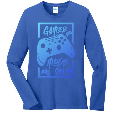 Gamer Mode On! Funny Gift Ladies Long Sleeve Shirt