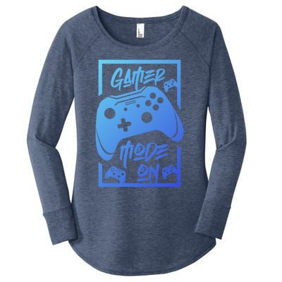 Gamer Mode On! Funny Gift Women's Perfect Tri Tunic Long Sleeve Shirt