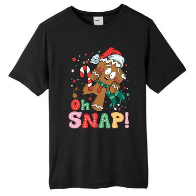 Gingerbread Man Oh Snap Christmas Funny Cookie Baking Xmas Tall Fusion ChromaSoft Performance T-Shirt