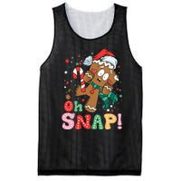 Gingerbread Man Oh Snap Christmas Funny Cookie Baking Xmas Mesh Reversible Basketball Jersey Tank