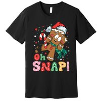 Gingerbread Man Oh Snap Christmas Funny Cookie Baking Xmas Premium T-Shirt