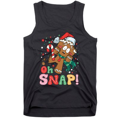 Gingerbread Man Oh Snap Christmas Funny Cookie Baking Xmas Tank Top