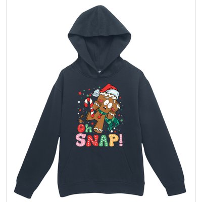 Gingerbread Man Oh Snap Christmas Funny Cookie Baking Xmas Urban Pullover Hoodie