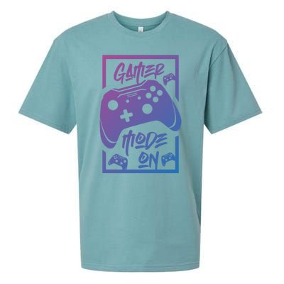 Gamer Mode On! Funny Gift Sueded Cloud Jersey T-Shirt