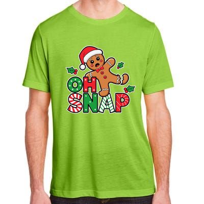 Gingerbread Man Oh Snap Christmas Funny Cookie Baking Adult ChromaSoft Performance T-Shirt