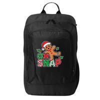 Gingerbread Man Oh Snap Christmas Funny Cookie Baking City Backpack