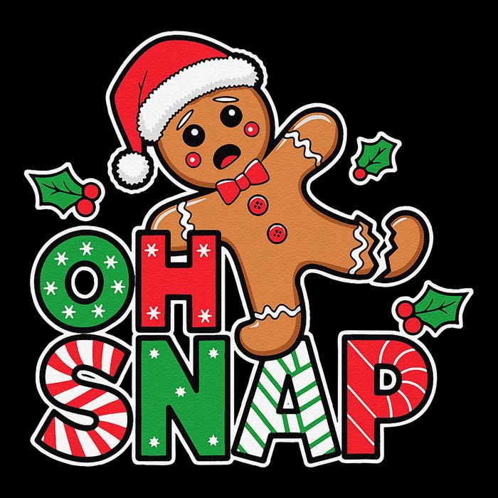 Gingerbread Man Oh Snap Christmas Funny Cookie Baking City Backpack