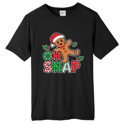 Gingerbread Man Oh Snap Christmas Funny Cookie Baking Tall Fusion ChromaSoft Performance T-Shirt