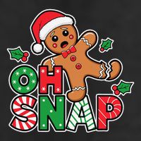 Gingerbread Man Oh Snap Christmas Funny Cookie Baking 25L Jumbo Tote