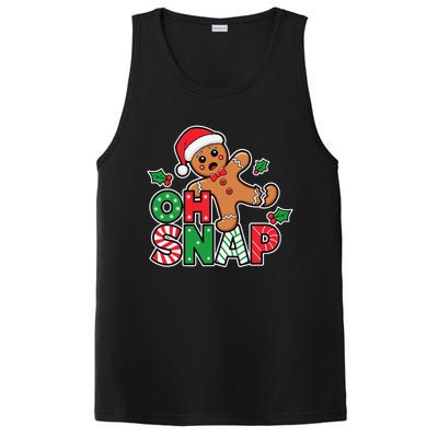 Gingerbread Man Oh Snap Christmas Funny Cookie Baking PosiCharge Competitor Tank