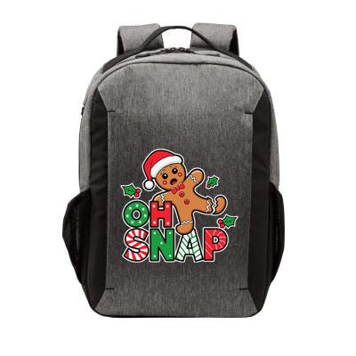 Gingerbread Man Oh Snap Christmas Funny Cookie Baking Vector Backpack