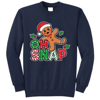 Gingerbread Man Oh Snap Christmas Funny Cookie Baking Tall Sweatshirt