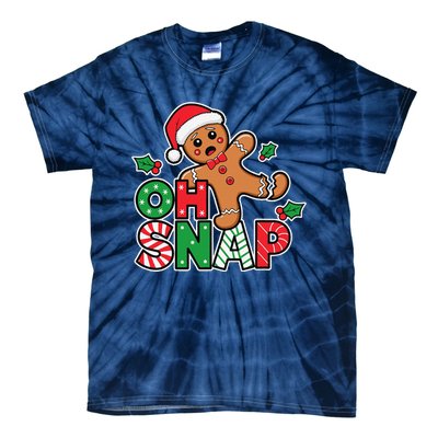 Gingerbread Man Oh Snap Christmas Funny Cookie Baking Tie-Dye T-Shirt