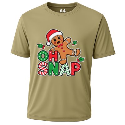 Gingerbread Man Oh Snap Christmas Funny Cookie Baking Performance Shirt