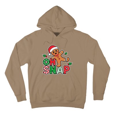 Gingerbread Man Oh Snap Christmas Funny Cookie Baking Hoodie