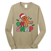 Gingerbread Man Oh Snap Christmas Funny Cookie Baking Long Sleeve Shirt