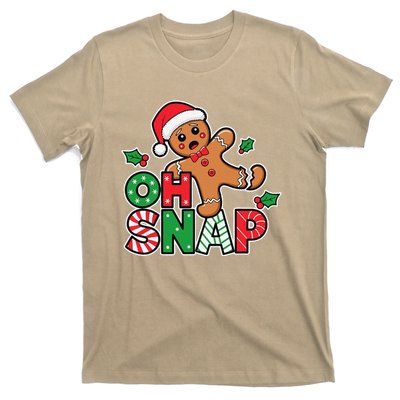 Gingerbread Man Oh Snap Christmas Funny Cookie Baking T-Shirt