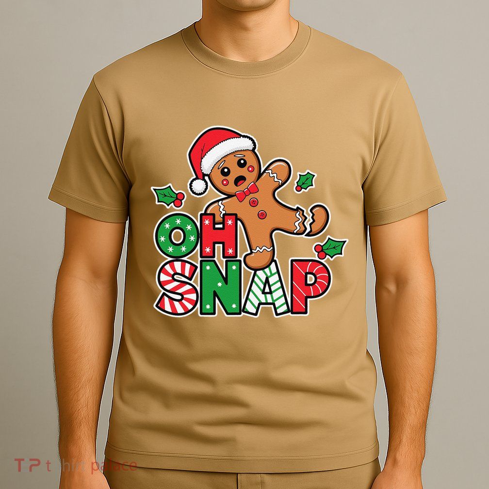 Gingerbread Man Oh Snap Christmas Funny Cookie Baking T-Shirt