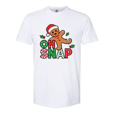 Gingerbread Man Oh Snap Christmas Funny Cookie Baking Softstyle® CVC T-Shirt