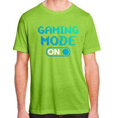 Gaming Mode On Gamers Pixelated Quote Cute Gift Adult ChromaSoft Performance T-Shirt