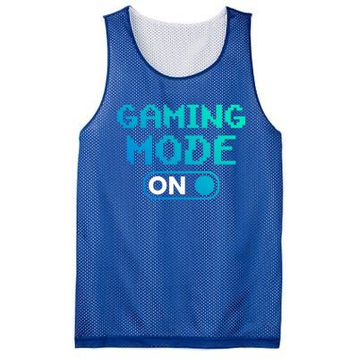 Gaming Mode On Gamers Pixelated Quote Cute Gift Mesh Reversible Basketball Jersey Tank