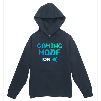 Gaming Mode On Gamers Pixelated Quote Cute Gift Urban Pullover Hoodie