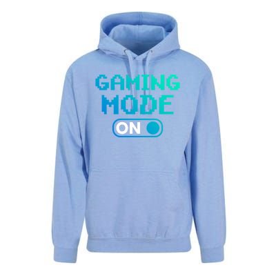 Gaming Mode On Gamers Pixelated Quote Cute Gift Unisex Surf Hoodie